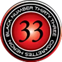 Black 33 cigarettes logo